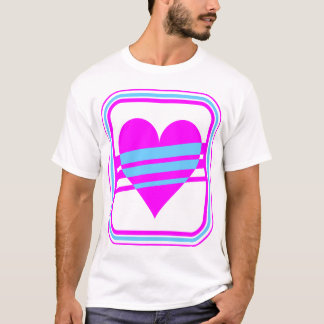 Corey Tiger 80s Vintage Hart & Strepen T-shirt