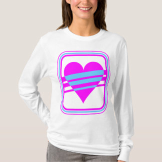 Corey Tiger 80s Vintage Hart & Strepen T-shirt