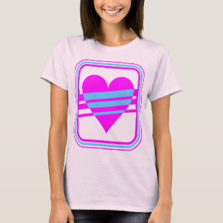 Corey Tiger 80s Vintage Hart & Strepen T-shirt