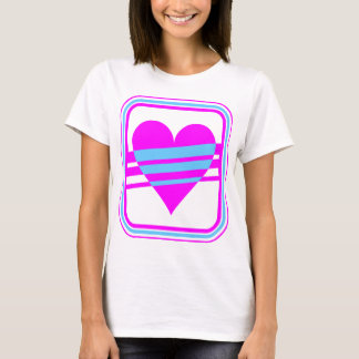 Corey Tiger 80s Vintage Hart & Strepen T-shirt