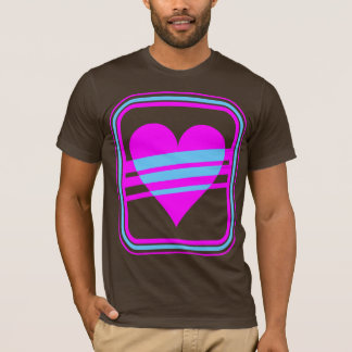 Corey Tiger 80s Vintage Hart & Strepen T-shirt