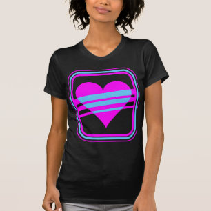 Corey Tiger 80s Vintage Hart & Strepen T-shirt