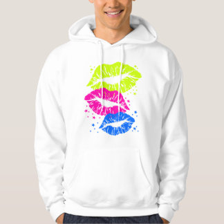 Corey Tiger 80s Vintage Lippen & Sterren Kusjes Hoodie