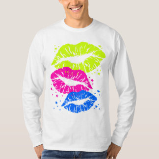 Corey Tiger 80s Vintage Lippen & Sterren Kusjes T-shirt