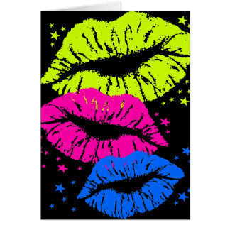 Corey Tiger 80s Vintage Lippen & Sterren Kussen