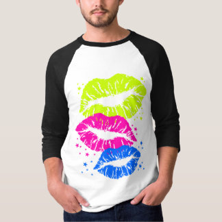 Corey Tiger 80s Vintage Lippen & Sterren Kussen T-shirt