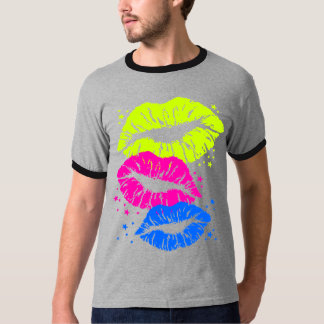 Corey Tiger 80s Vintage Lippen & Sterren Kussen T-shirt