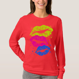 Corey Tiger 80s Vintage Lips & Stars Kisses T-shirt