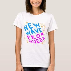 Corey Tiger 80s Vintage New Wave Prom Koningin T-shirt