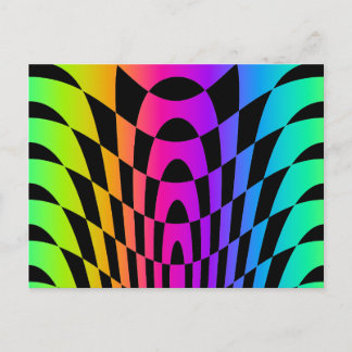 Corey Tiger 80s Vintage Op Art Briefkaart