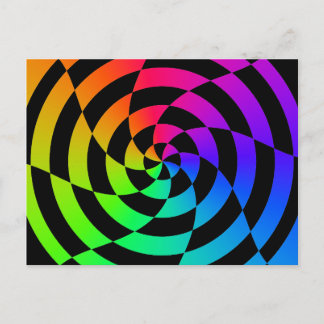 Corey Tiger 80s Vintage Op Art Briefkaart