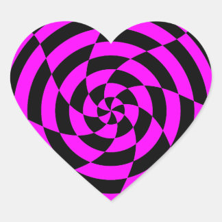 Corey Tiger 80s Vintage Op Art Hart Sticker