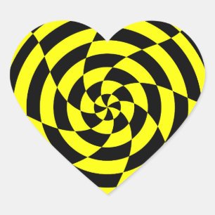 Corey Tiger 80s Vintage Op Art Hart Sticker