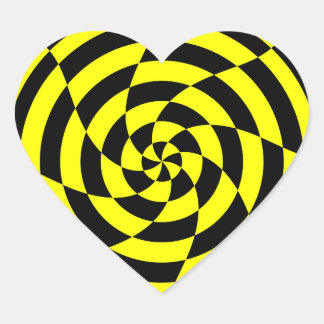Corey Tiger 80s Vintage Op Art Hart Sticker