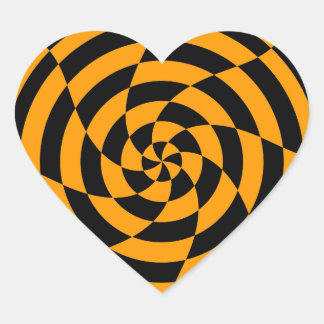 Corey Tiger 80s Vintage Op Art Hart Sticker