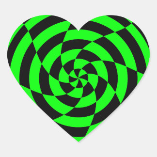 Corey Tiger 80s Vintage Op Art Hart Sticker