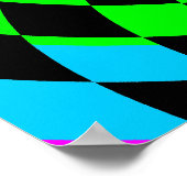 Corey Tiger 80s Vintage Op Art Poster (Hoek)