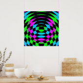 Corey Tiger 80s Vintage Op Art Poster (Keuken)