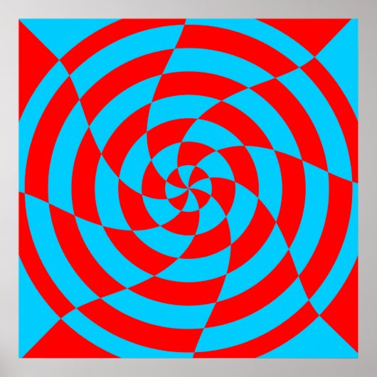 Corey Tiger 80s Vintage Op Art Poster (Voorkant)