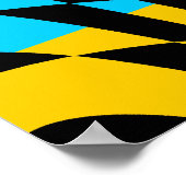 Corey Tiger 80s Vintage Op Art Poster (Hoek)