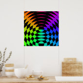 Corey Tiger 80s Vintage Op Art Poster (Keuken)