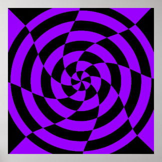 Corey Tiger 80s Vintage Op Art Poster