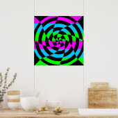 Corey Tiger 80s Vintage Op Art Poster (Keuken)