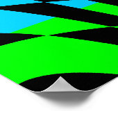 Corey Tiger 80s Vintage Op Art Poster (Hoek)