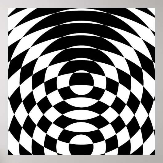 Corey Tiger 80s Vintage Op Art Poster (Voorkant)