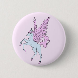 Corey Tiger 80s Vintage Pegasus Eenhoorn Ronde Button 5,7 Cm