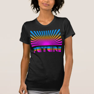 Corey Tiger 80s Vintage Rijzende Zon Toekomst Stre T-shirt