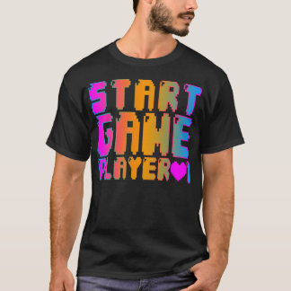 Corey Tiger 80s Vintage Start Game Speler 1 T-shirt