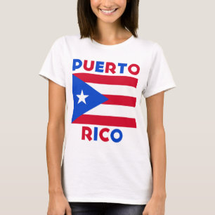 Corey Tiger 80's  vlag Puerto Rico T-shirt