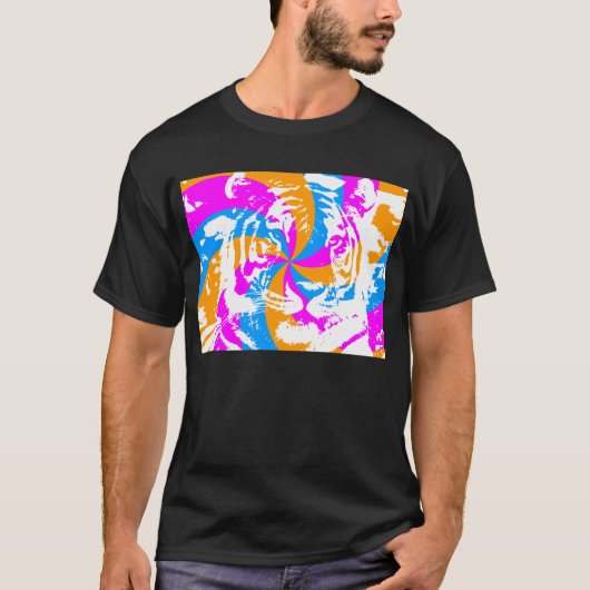 COREY TIGER 80's WERVELING TIGERGEZICHT T-shirt (Voorkant)