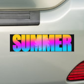 Corey Tiger 80s Zomerzon Bumpersticker (Op auto)