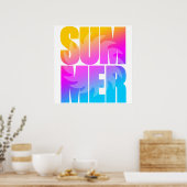 Corey Tiger 80s Zomerzon Poster (Keuken)