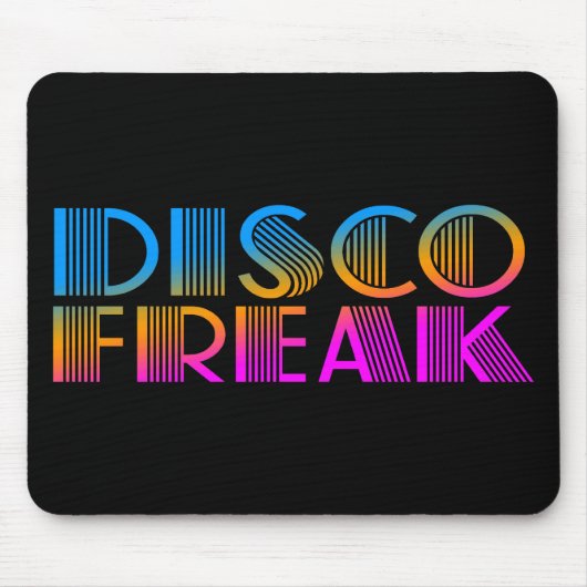COREY TIGER JAREN 80 RETRO DISCO FREAK MULTIKLEUR MUISMAT (Voorkant)