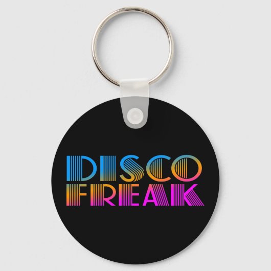 COREY TIGER JAREN 80 RETRO DISCO FREAK MULTIKLEUR SLEUTELHANGER (Voorkant)