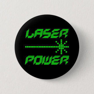 COREY TIGER JAREN 80 RETRO LASER POWER RONDE BUTTON 5,7 CM