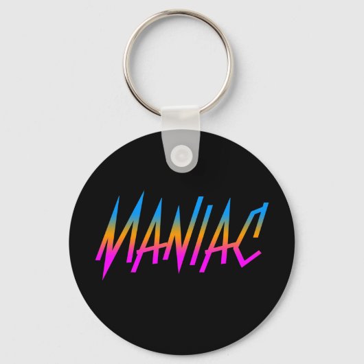 COREY TIGER JAREN 80 RETRO MANIAC SLEUTELHANGER (Voorkant)
