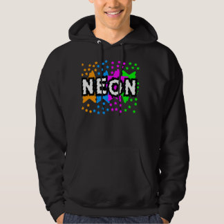 COREY TIGER JAREN 80 RETRO NEON STERREN HOODIE