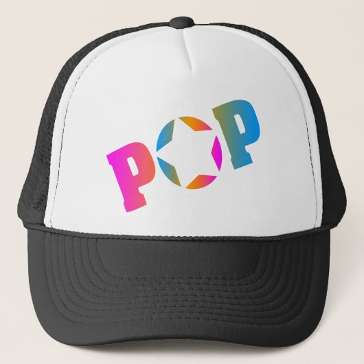 COREY TIGER JAREN 80 RETRO POPSTER TRUCKER PET (Voorkant)