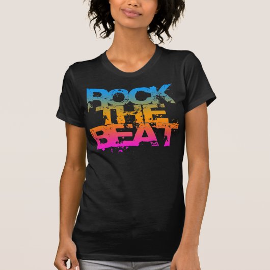 COREY TIGER JAREN 80 RETRO ROCK THE BEAT T-SHIRT (Voorkant)