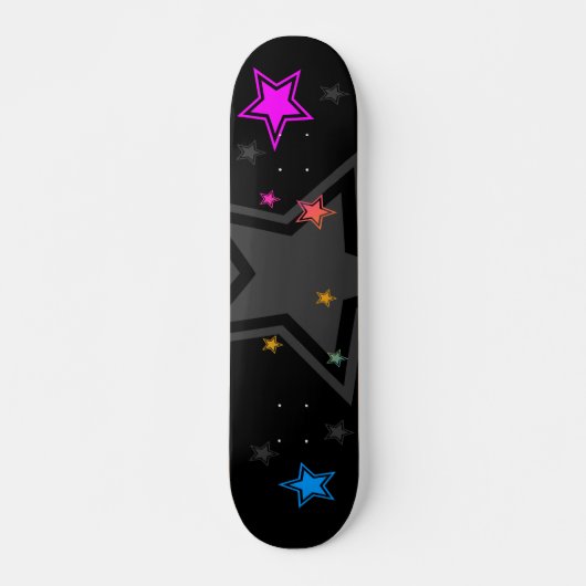 COREY TIGER JAREN 80 RETRO STERREN DISCO SKATEBOARD (Voorkant)