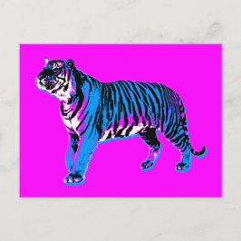 COREY TIGER JAREN 80 RETRO VINTAGE WILDE TIJGER BRIEFKAART