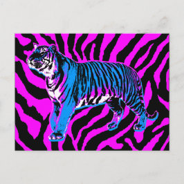 COREY TIGER JAREN 80 RETRO VINTAGE WILDE TIJGER BRIEFKAART