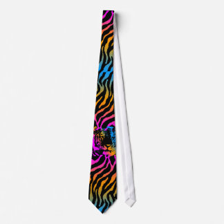 COREY TIGER NEW WAVE STRIPE TIGER FACE STROPDAS