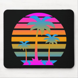 COREY TIGER RETRO SUNSET PALM TREES MUISMAT