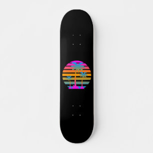 COREY TIGER RETRO SUNSET PALM TREES PERSOONLIJK SKATEBOARD
