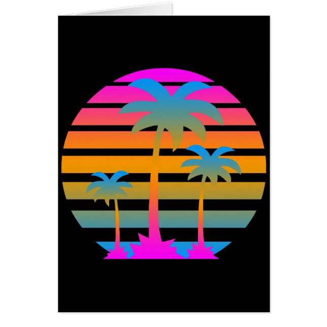 COREY TIGER RETRO ZONSONDERGANG PALMBOMEN (Voorkant)